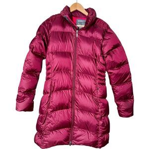 Mountain Hardwear 80% Down Puffer Long Parka Jacket Maroon Women’s Medium